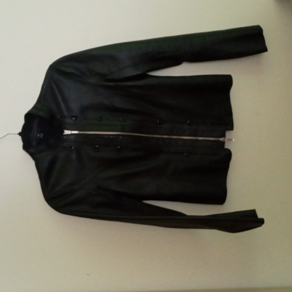 Teenflo Black Leather Jacket size 6